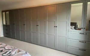 Dawson Bedroom in Dust Grey by Walrow Kitchens