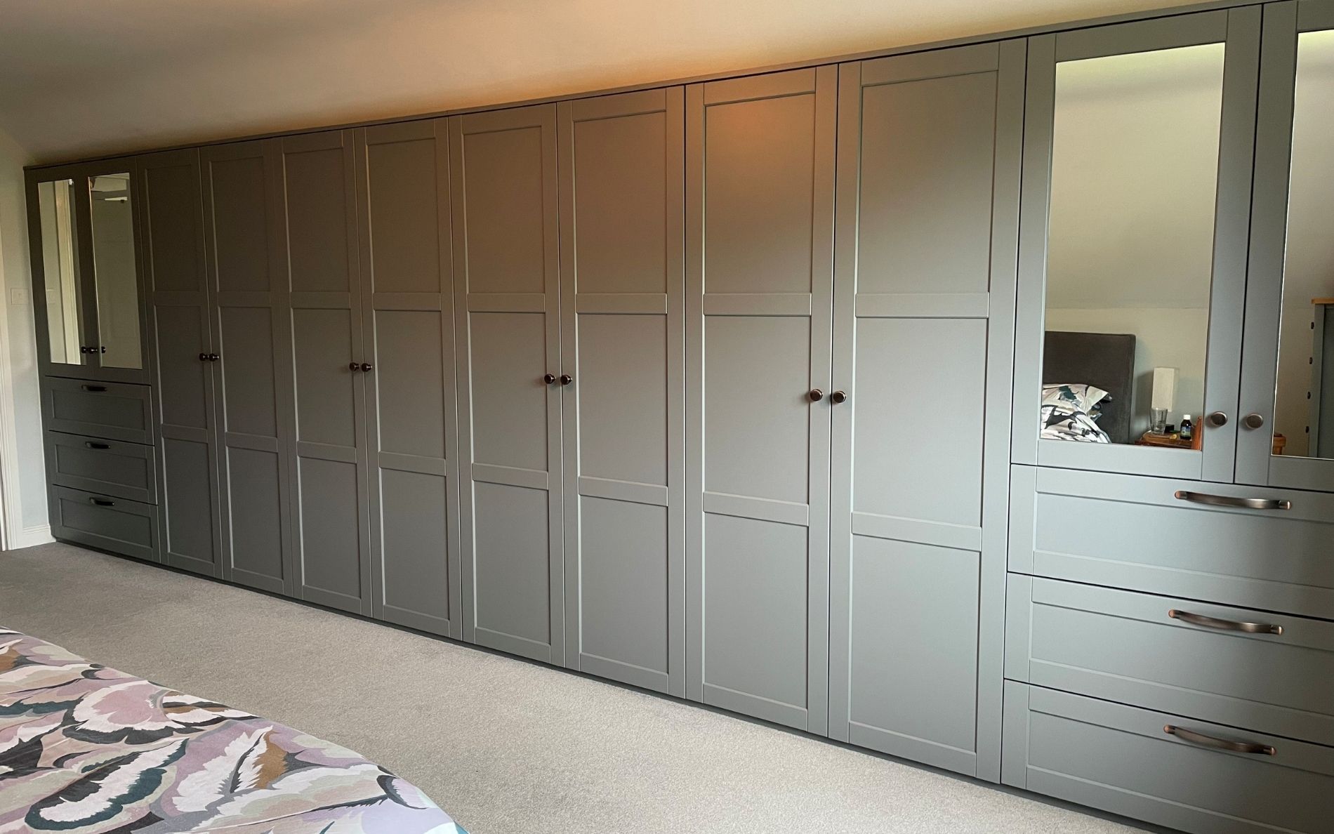 Dawson Bedroom in Dust Grey by Walrow Kitchens