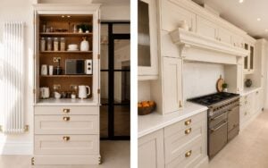 Wakefield Kitchen in Shell & Light Oak by Mill Town Kitchens