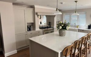 Lawrenson Kitchen in Taupe Grey by Silver Birch Kitchens
