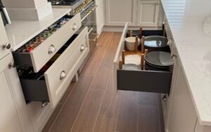 Lawrenson Kitchen in Taupe Grey by Silver Birch Kitchens