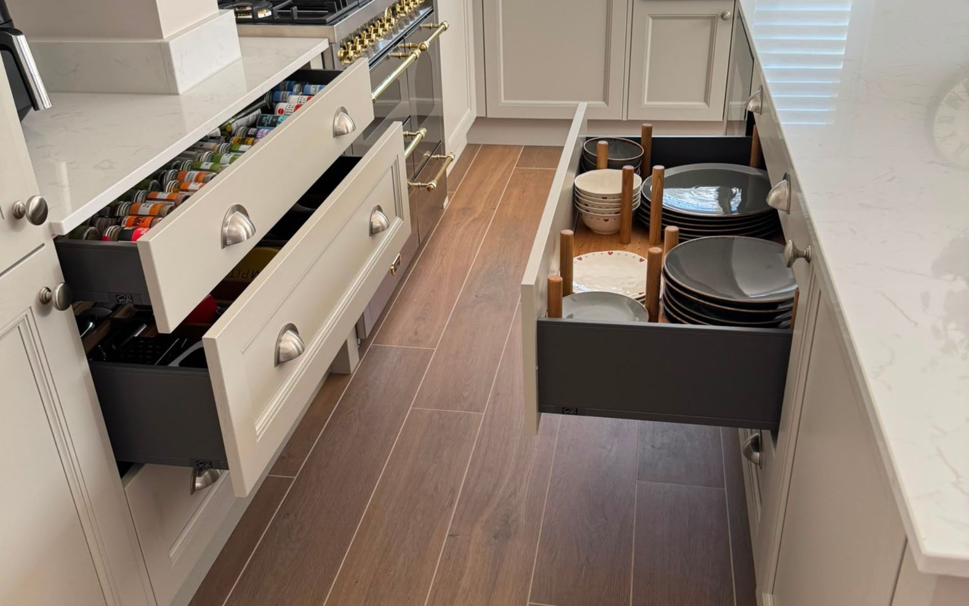 Lawrenson Kitchen in Taupe Grey by Silver Birch Kitchens