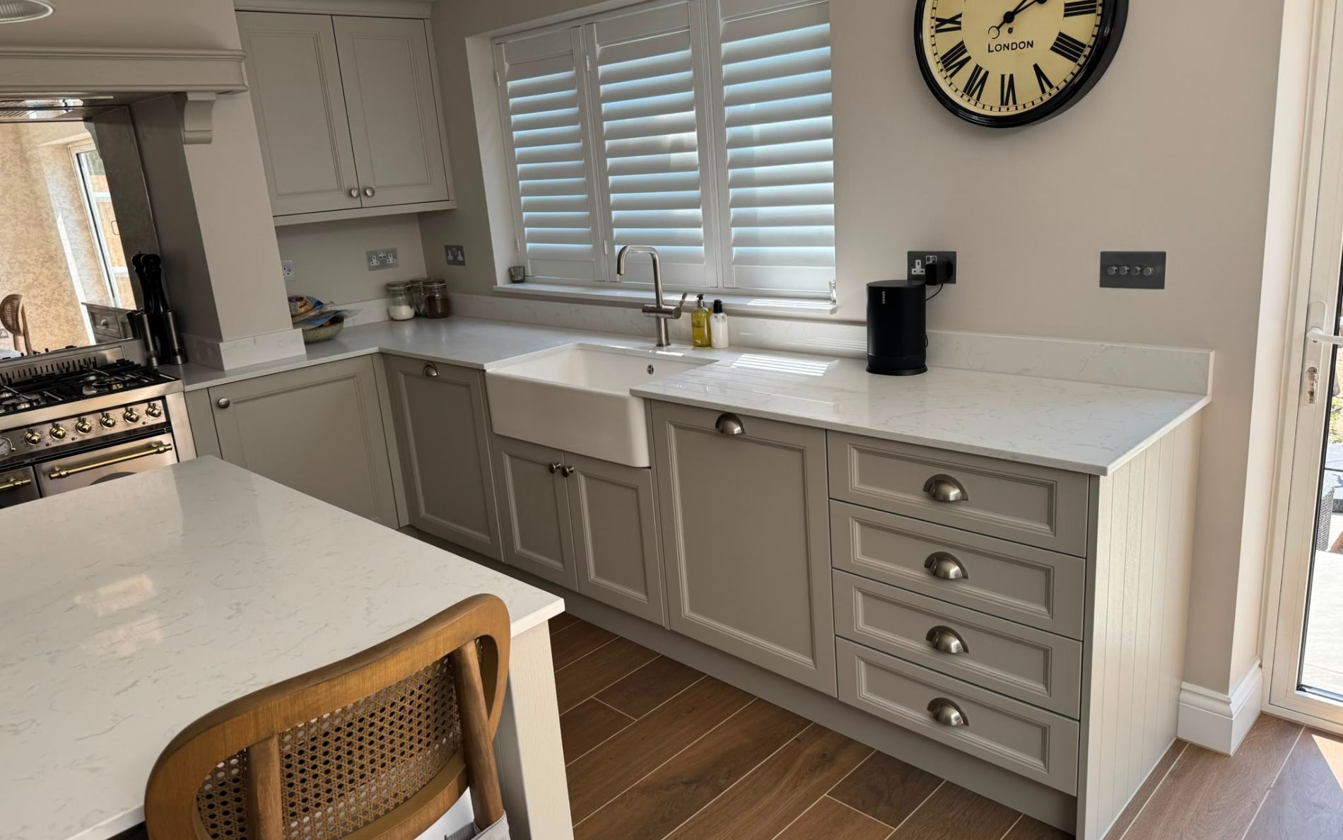 Lawrenson Kitchen in Taupe Grey by Silver Birch Kitchens