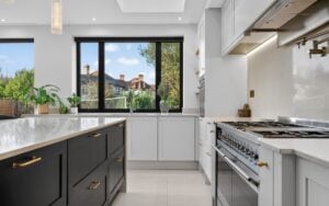 Aldana Kitchen in Light Grey & Graphite by Portfolio Kitchens