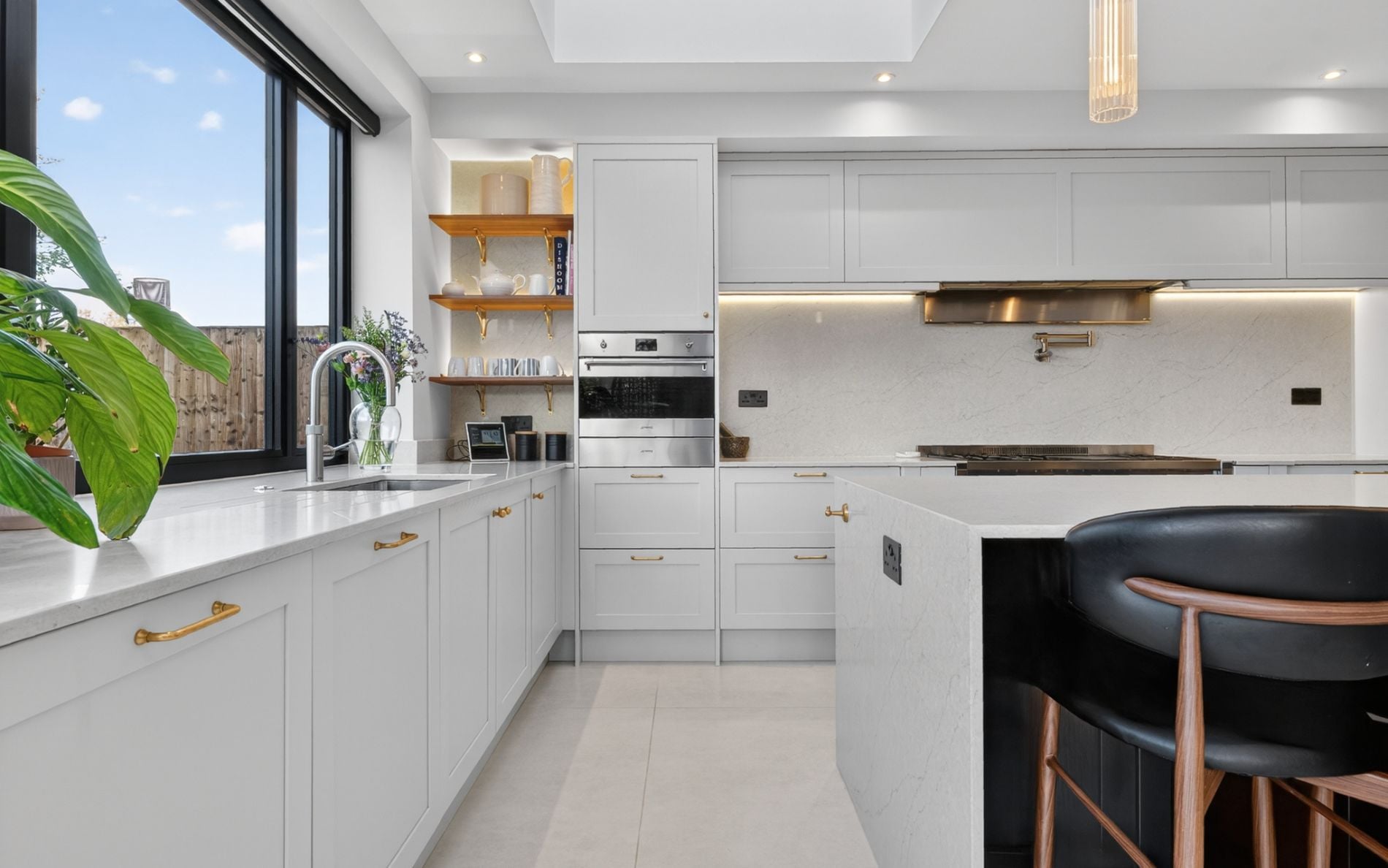 Aldana Kitchen in Light Grey & Graphite by Portfolio Kitchens