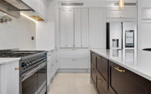 Aldana Kitchen in Light Grey & Graphite by Portfolio Kitchens