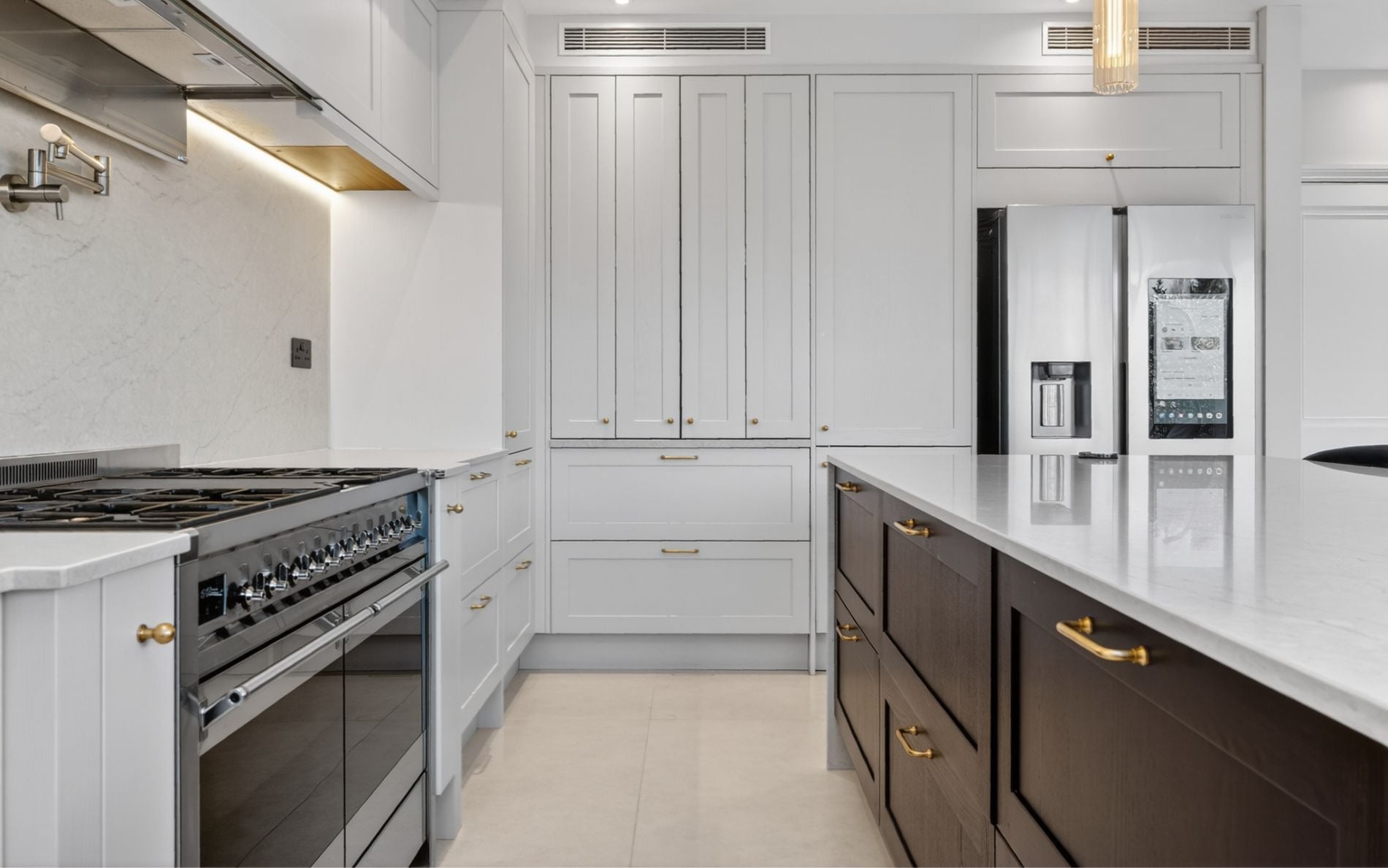 Aldana Kitchen in Light Grey & Graphite by Portfolio Kitchens