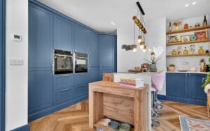 Aldana Kitchen in Parisian Blue by Portfolio Kitchens