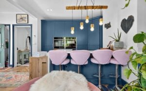 Aldana Kitchen in Parisian Blue by Portfolio Kitchens