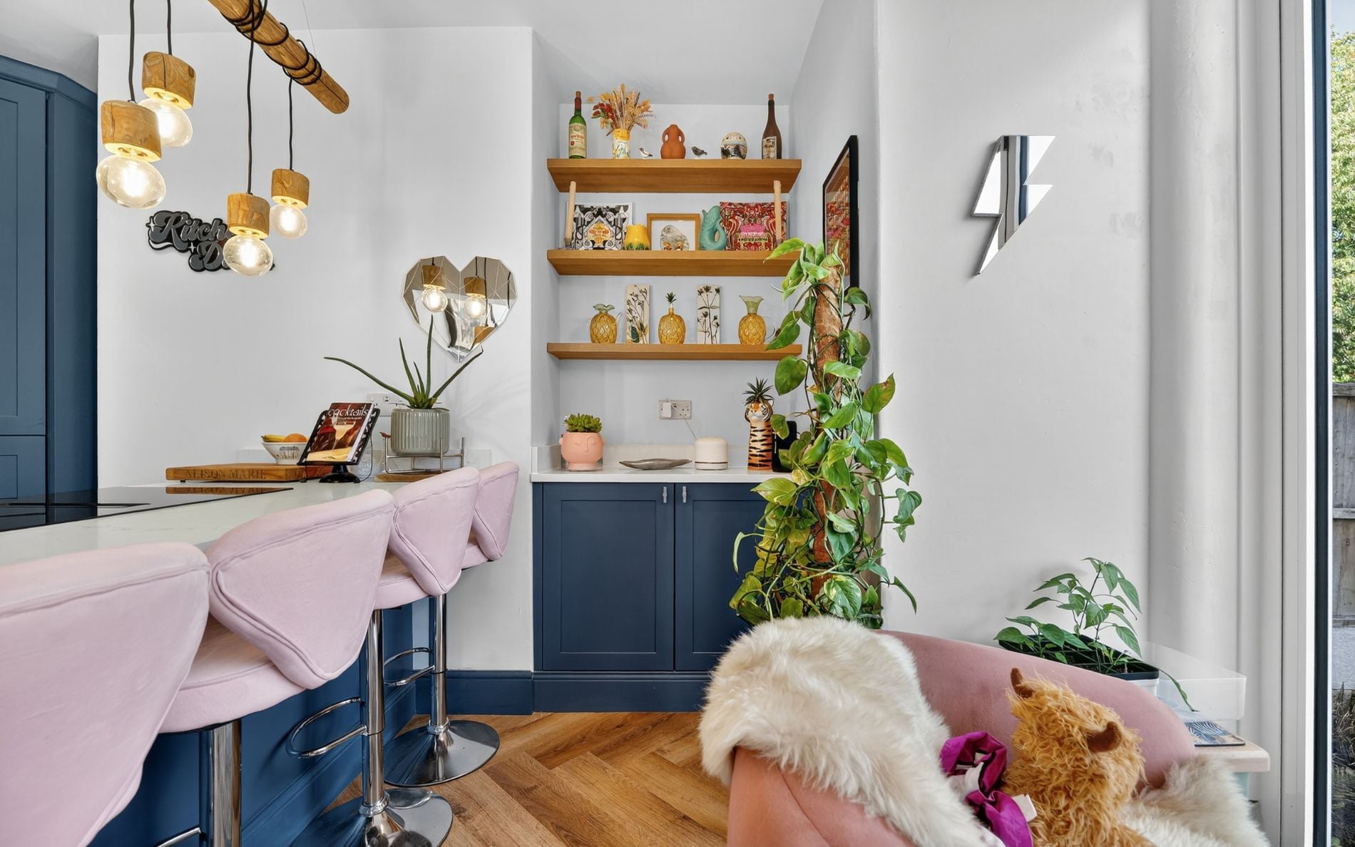 Aldana Kitchen in Parisian Blue by Portfolio Kitchens