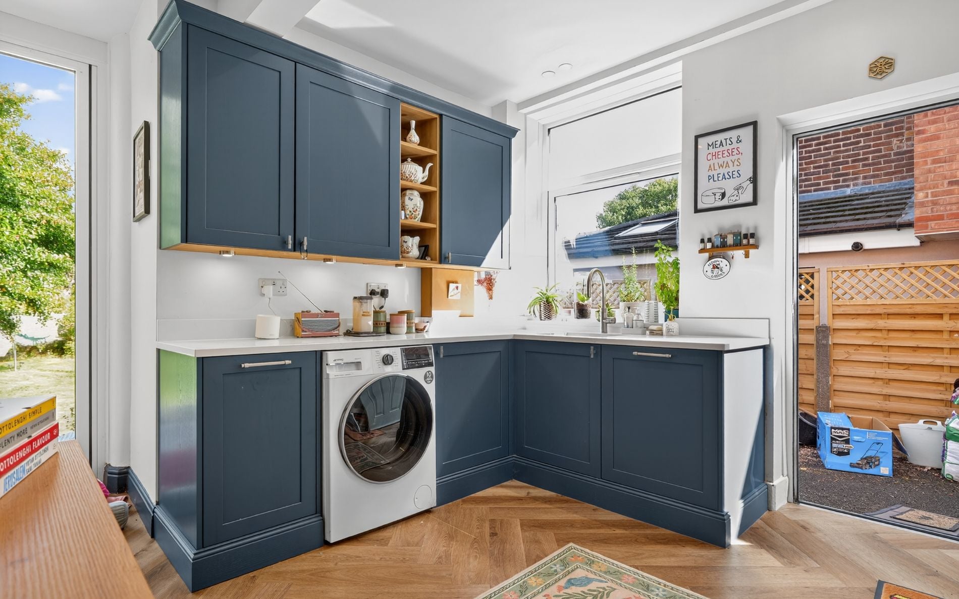 Aldana Kitchen in Parisian Blue by Portfolio Kitchens