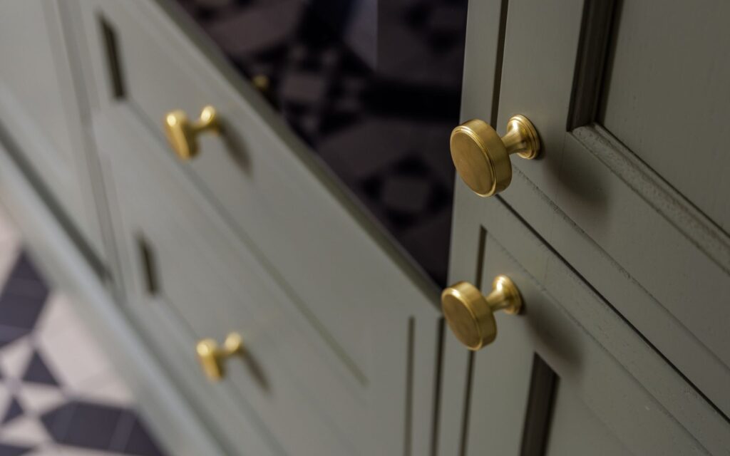 Winslow Kitchen in Cardamom by Tootell & Co