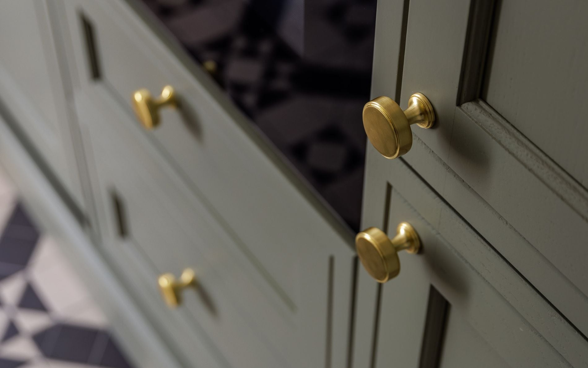 Winslow Kitchen in Cardamom by Tootell & Co