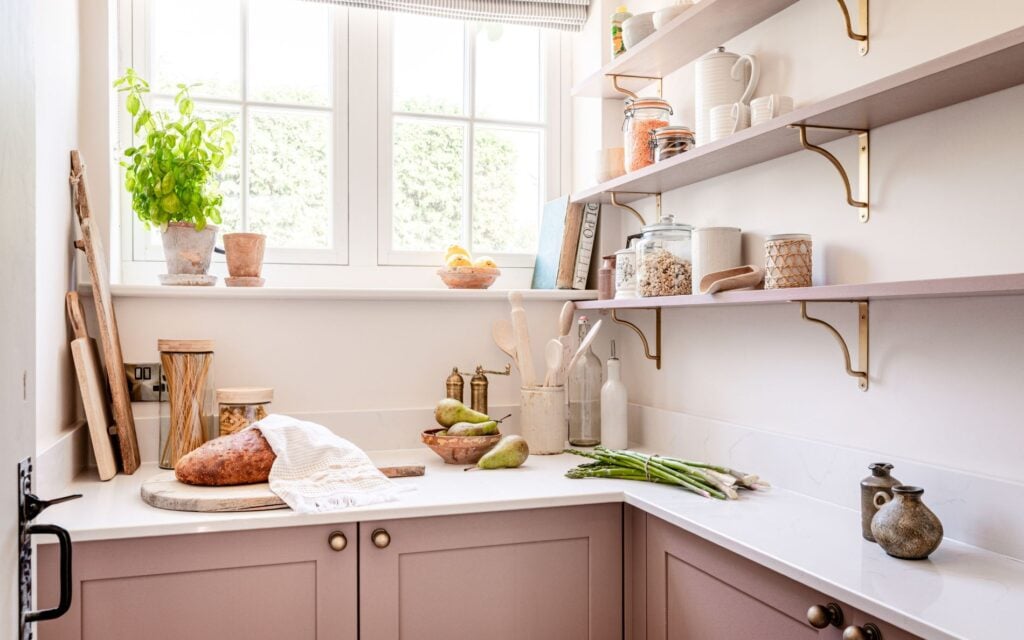 Aldana Pantry in Vintage Pink by Rever Kitchens