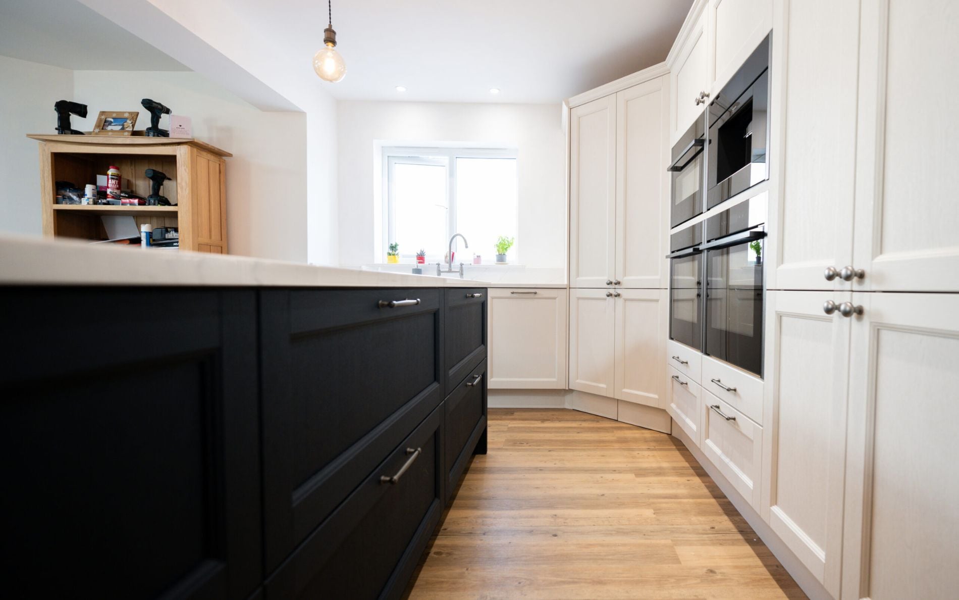 Pembridge Kitchen in Porcelain & Indigo by Sarah Jane Kitchens