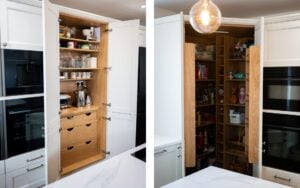 Pembridge Kitchen in Porcelain & Indigo by Sarah Jane Kitchens