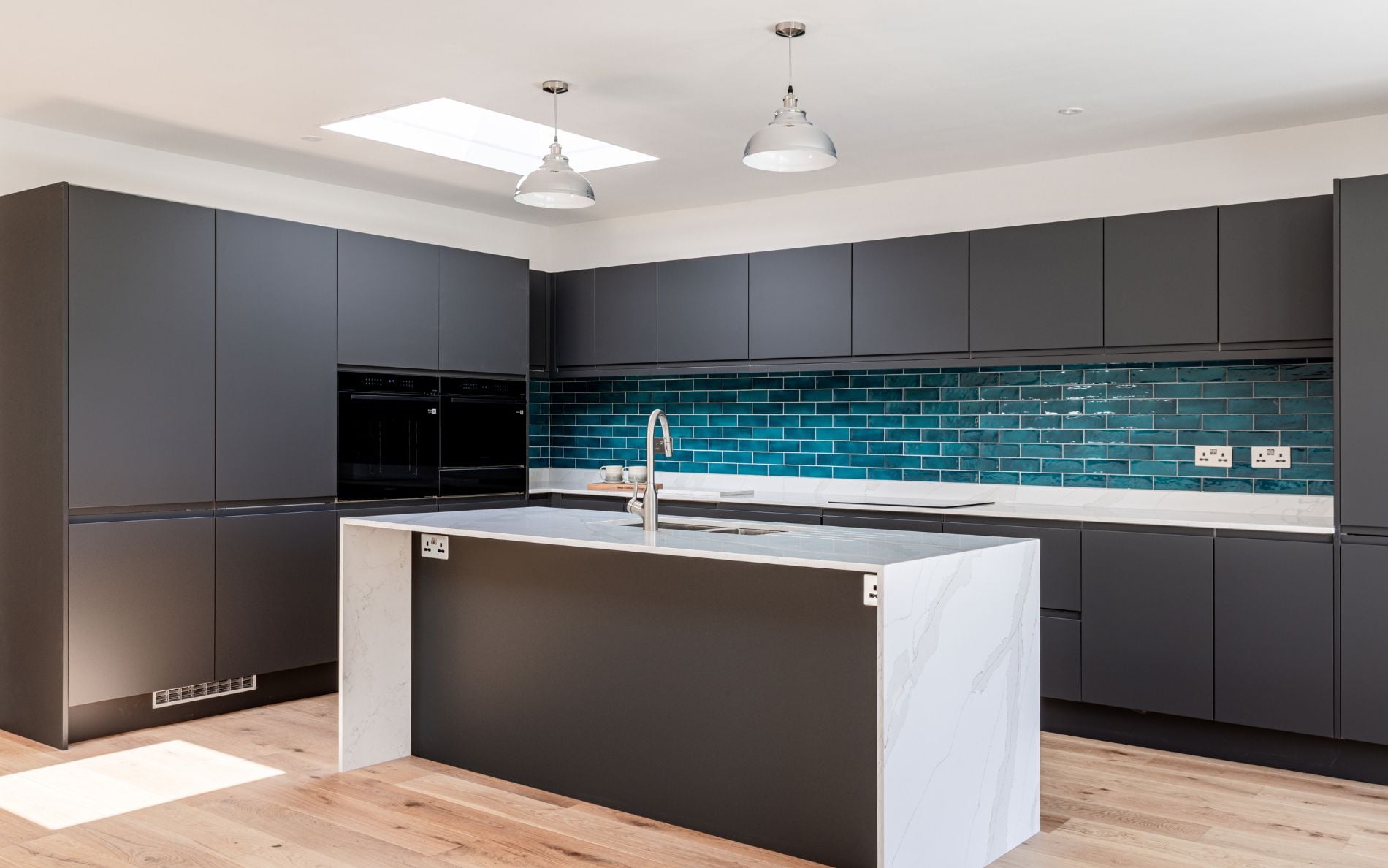 Strada Matte Kitchen in Graphite by Rever Kitchens