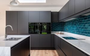 Strada Matte Kitchen in Graphite by Rever Kitchens